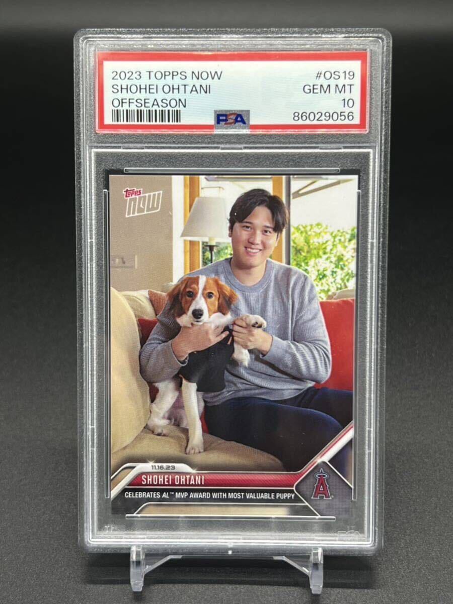 大谷翔平&トラウト topps now MVP award special 大谷翔平 PSA10 MVP デコピン TOPPS NOW OS19 ドジャース