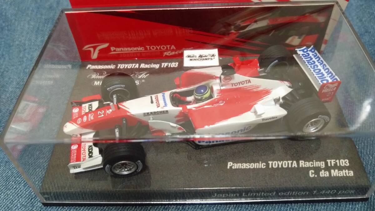 1/43 MINICHAMPS トヨタ特注 パナソニックトヨタレーシングTF103#21 C. da マッタ