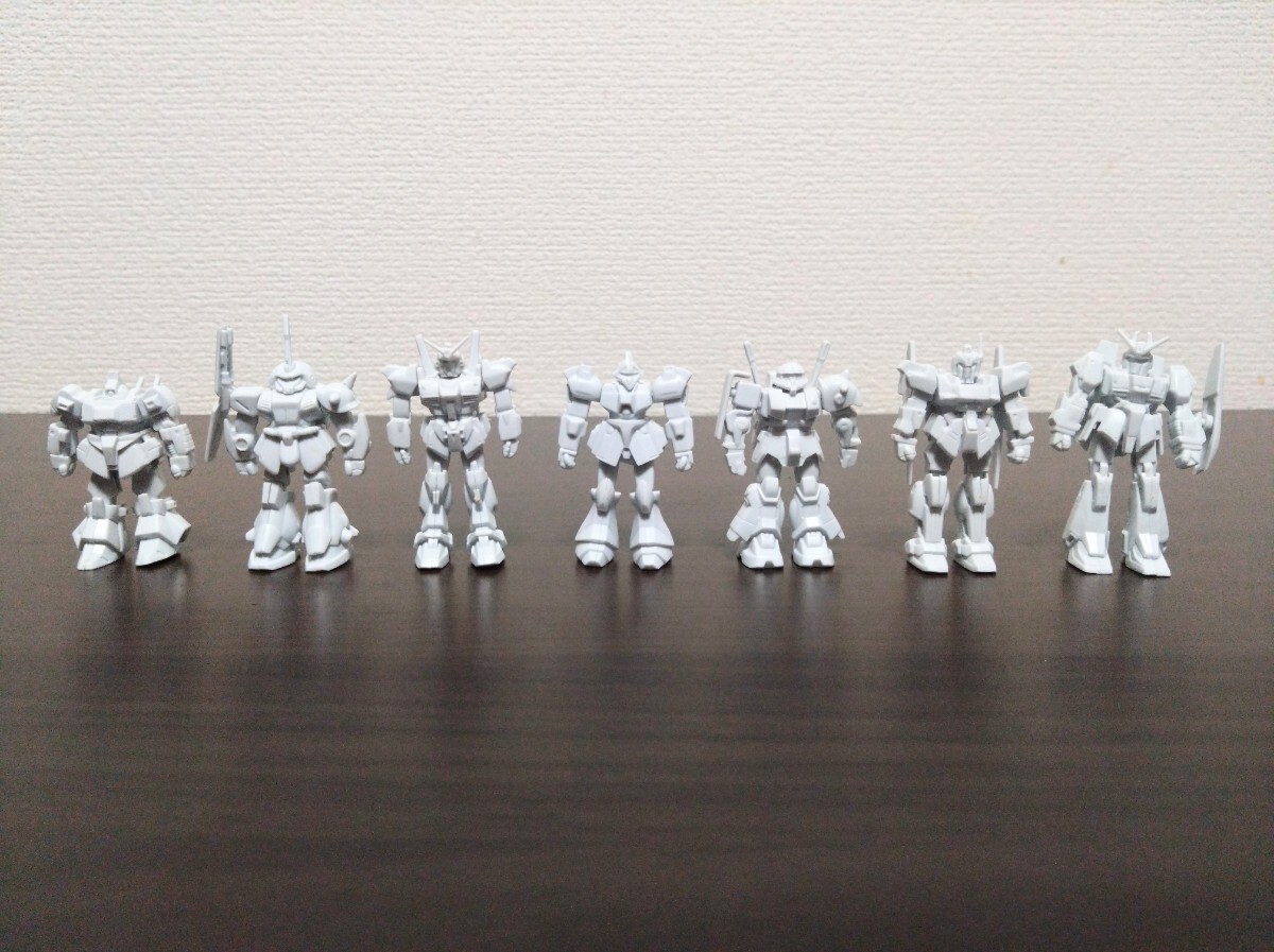 森永　チョコスナック　ガンダム　プラモデル　ミニプラ　プラモ　食玩　【7種】　Zガンダム　ガンプラ 完成品 当時物 フィギュア