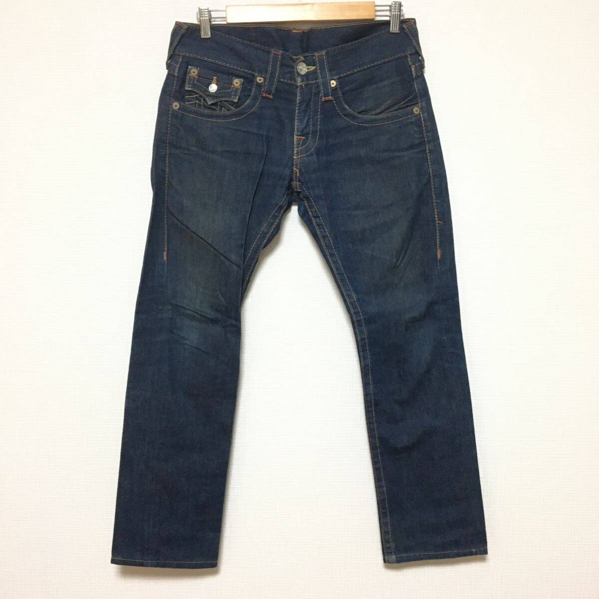 USA製 TRUE RELIGION トゥルーレリジョン タイト ストレート ジーンズ 