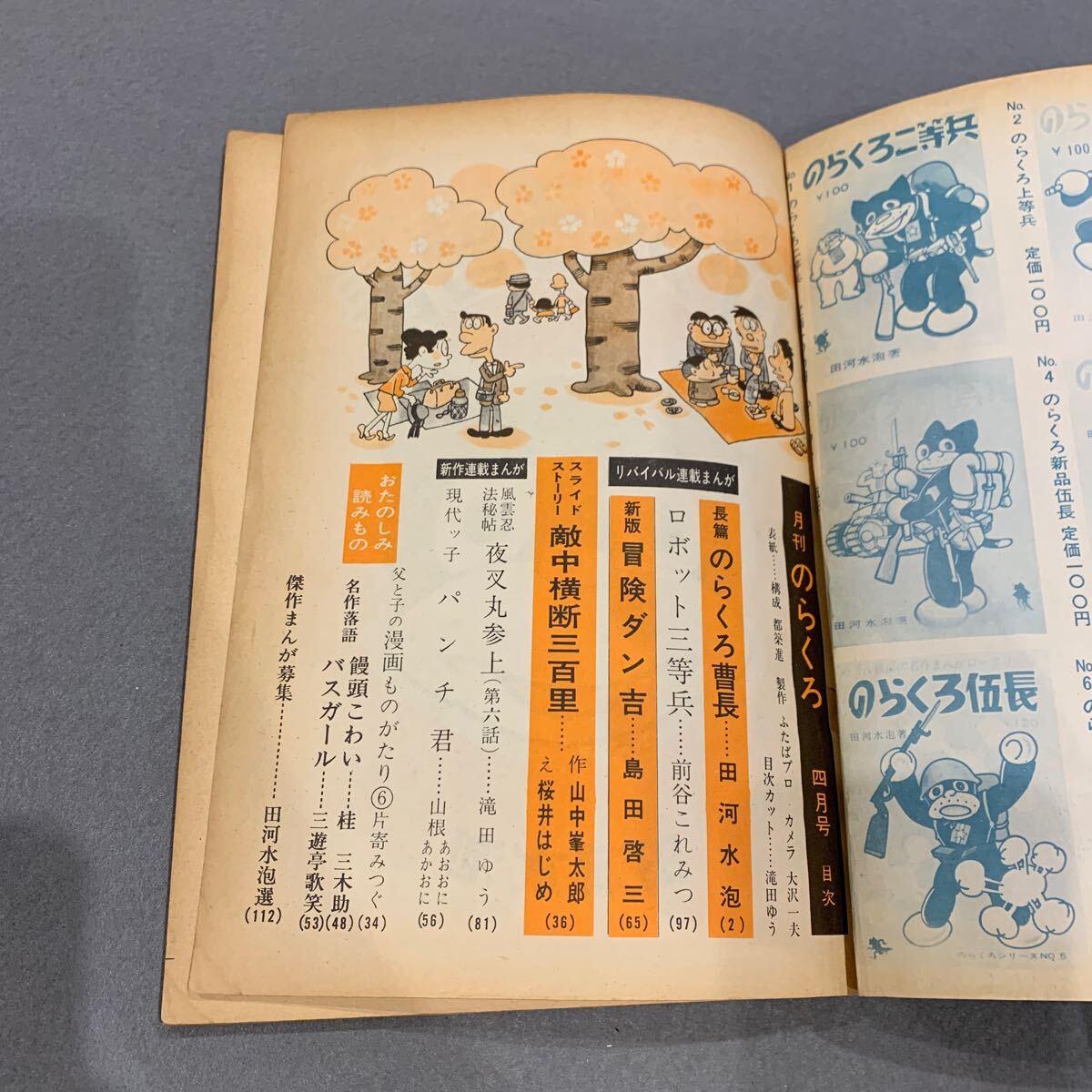 月刊のらくろ☆昭和40年4月号☆のらくろ曹長☆田河水泡☆新版 月刊のらくろ☆昭和40年4月号☆のらくろ曹長☆田河水泡☆新版
