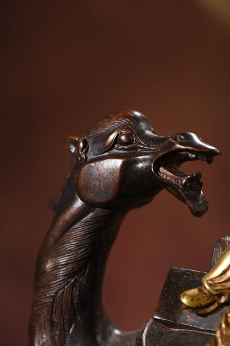 蔵友館蔵品・銅製・塗金・駱駝】・希少珍品・置物・賞物・中国時代 蔵友館蔵品・銅製・塗金・駱駝】・希少珍品・置物・賞物・中国時代