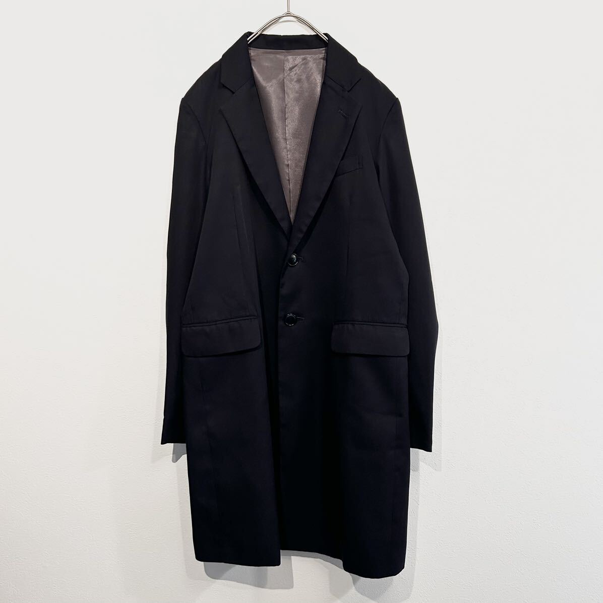 定価29700円 マージン テンセル/コットン2Bチェスターコート S_画像2