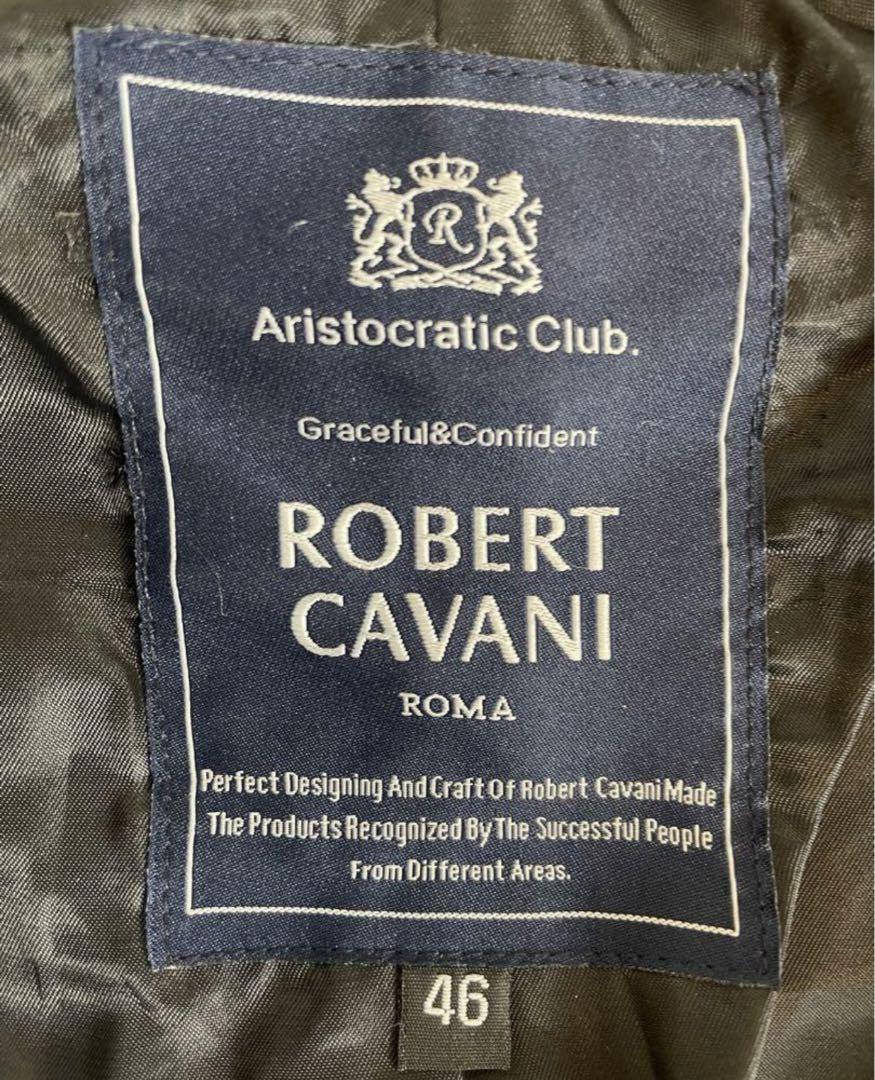 ROBERT CAVANI ラムレザーフードコート ブルガリア製 タグ付き美