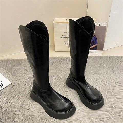  yellowtail tissue style long boots 37 Brown 