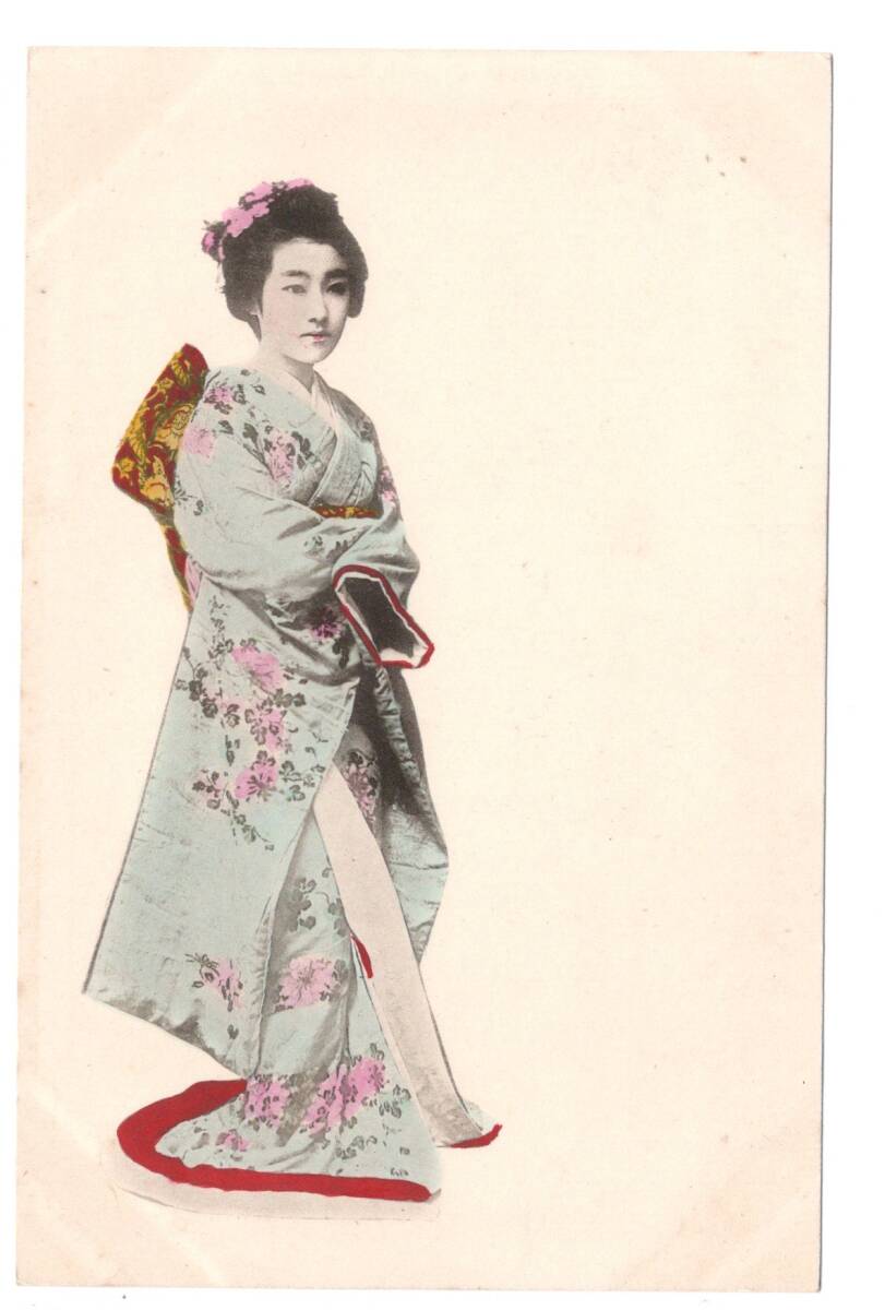 手彩色　美人　女性_画像1