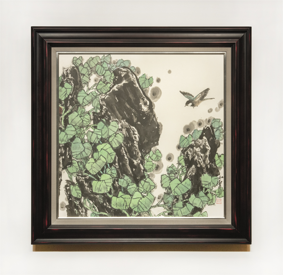 三宅悦隆、びんのある風景、希少画集画より、新品高級額装付