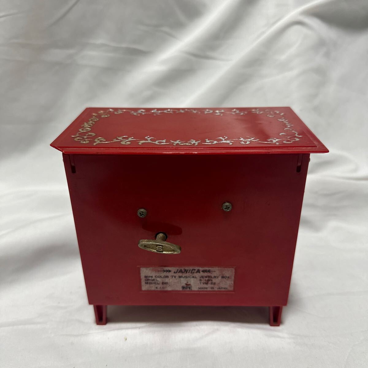 [ Showa Retro JANICA музыкальная шкатулка есть Mini цвет телевизор электронно-лучевая трубка type jue Reebok s текущее состояние товар ]