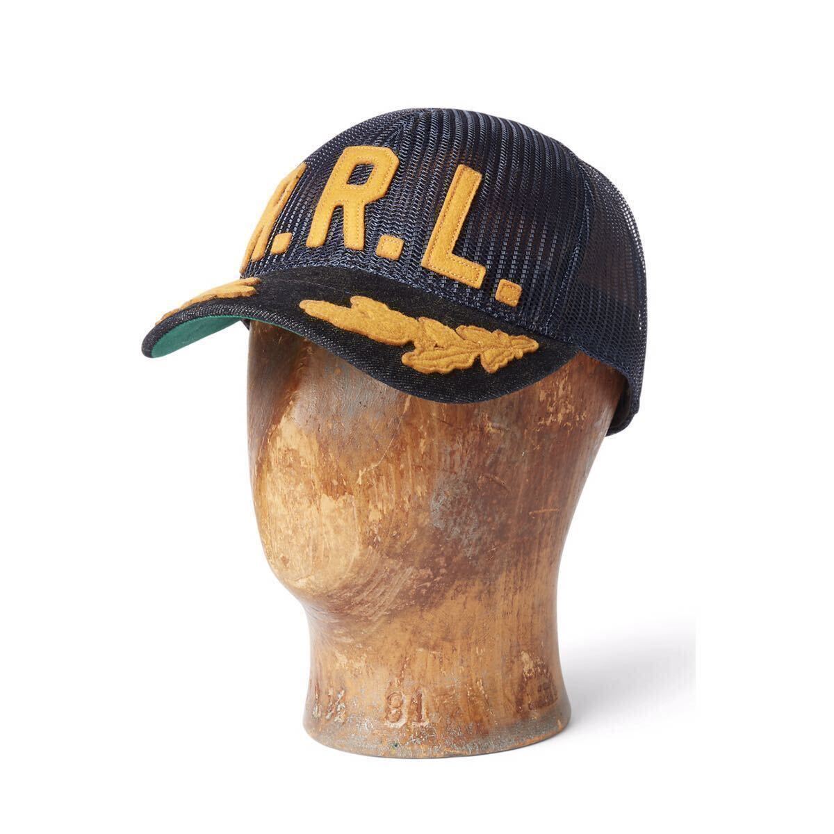 22FW 新品RRL ロゴ メッシュ トラッカー キャップ Double RL 22FW 新品RRL ロゴ メッシュ トラッカー キャップ Double RL