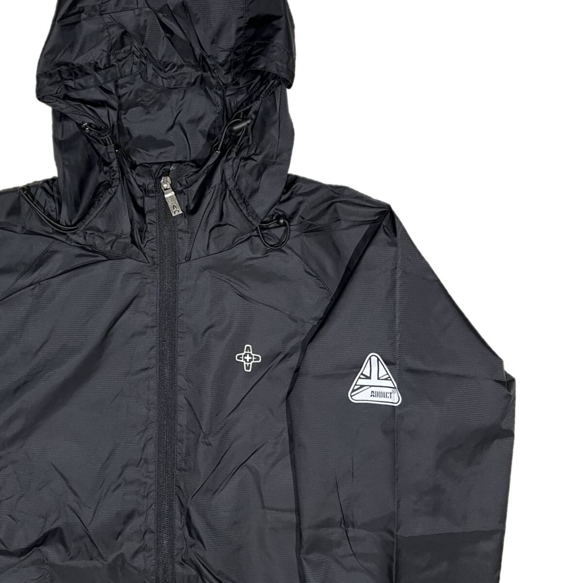 ADDICT METHOD アディクト メトッド ジップアップ マウンテン ナイロンジャケット (ブラック) (S)_画像7