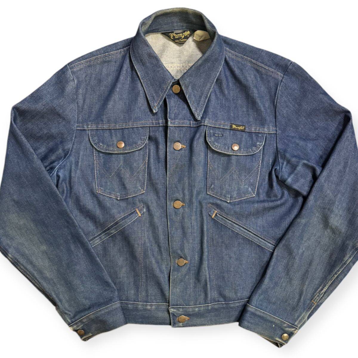 濃紺 Wrangler 80s USA製 ビンテージ 三角タグ 126mj デニム 濃紺 Wrangler 80s USA製 ビンテージ 三角タグ 126mj デニム