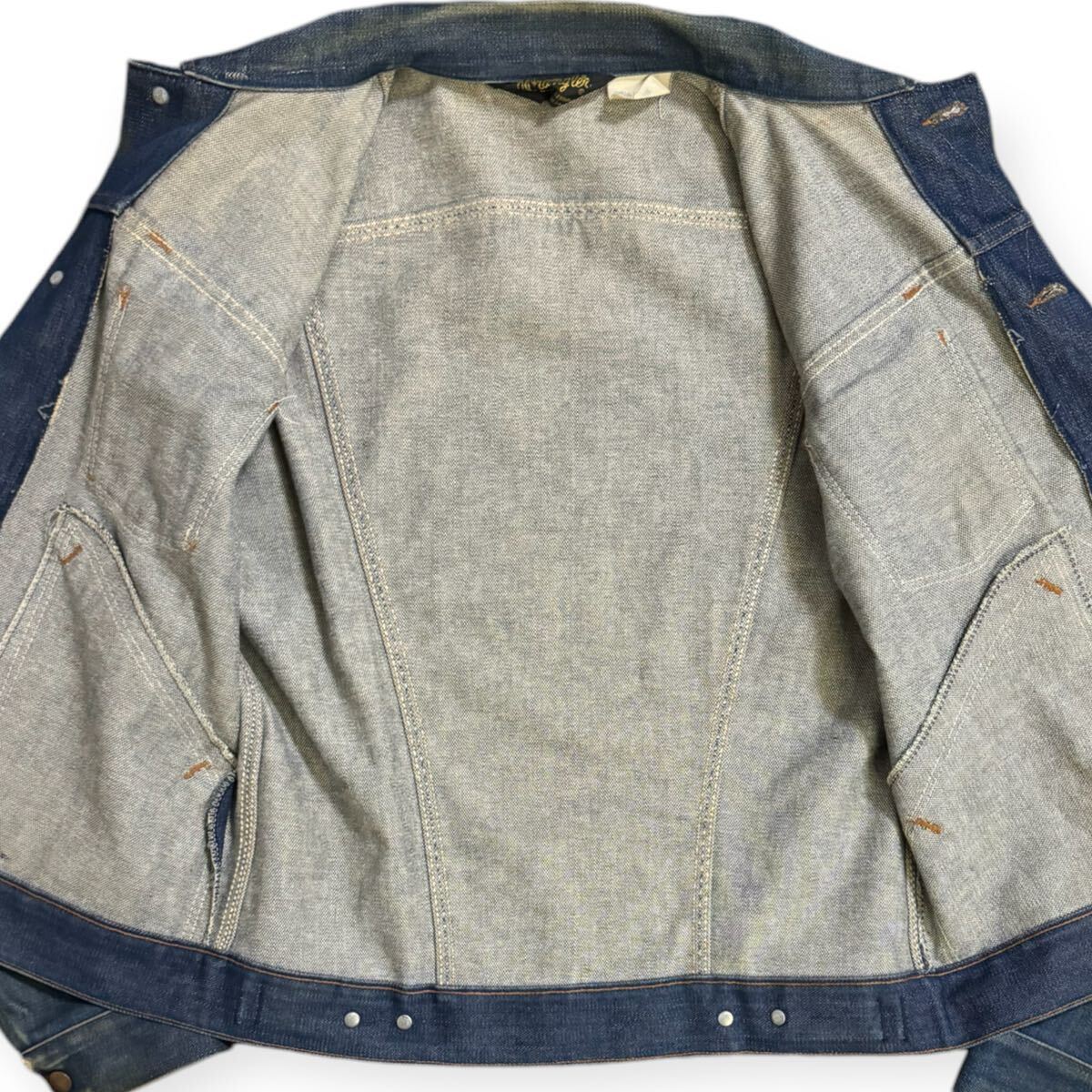 濃紺 Wrangler 80s USA製 ビンテージ 三角タグ 126mj デニム 濃紺 Wrangler 80s USA製 ビンテージ 三角タグ 126mj デニム