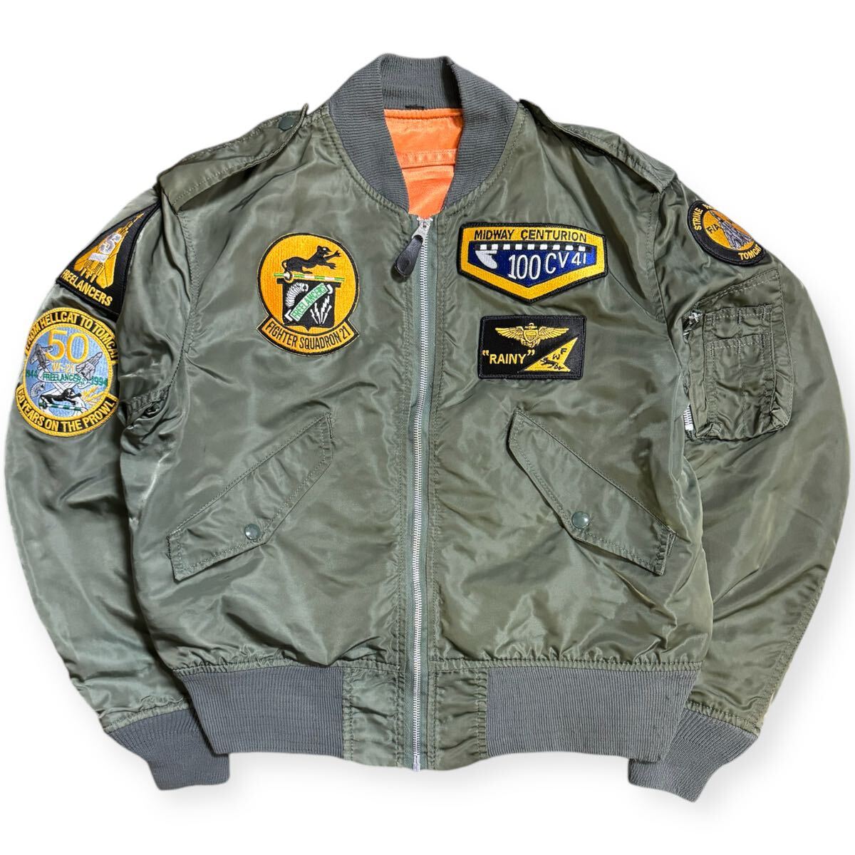 ALPHA INDUSTRIES 90s USA製 L-2B 黒タグ 民生品 フライト ALPHA INDUSTRIES 90s USA製 L-2B 黒タグ 民生品 フライト