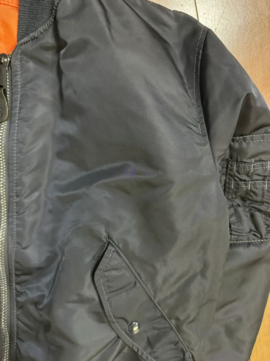 稀少 美品 ALPHA INDUSTRIES 90s USA製 黒タグ バックロゴ MA-1 稀少 美品 ALPHA INDUSTRIES 90s USA製 黒タグ バックロゴ MA-1