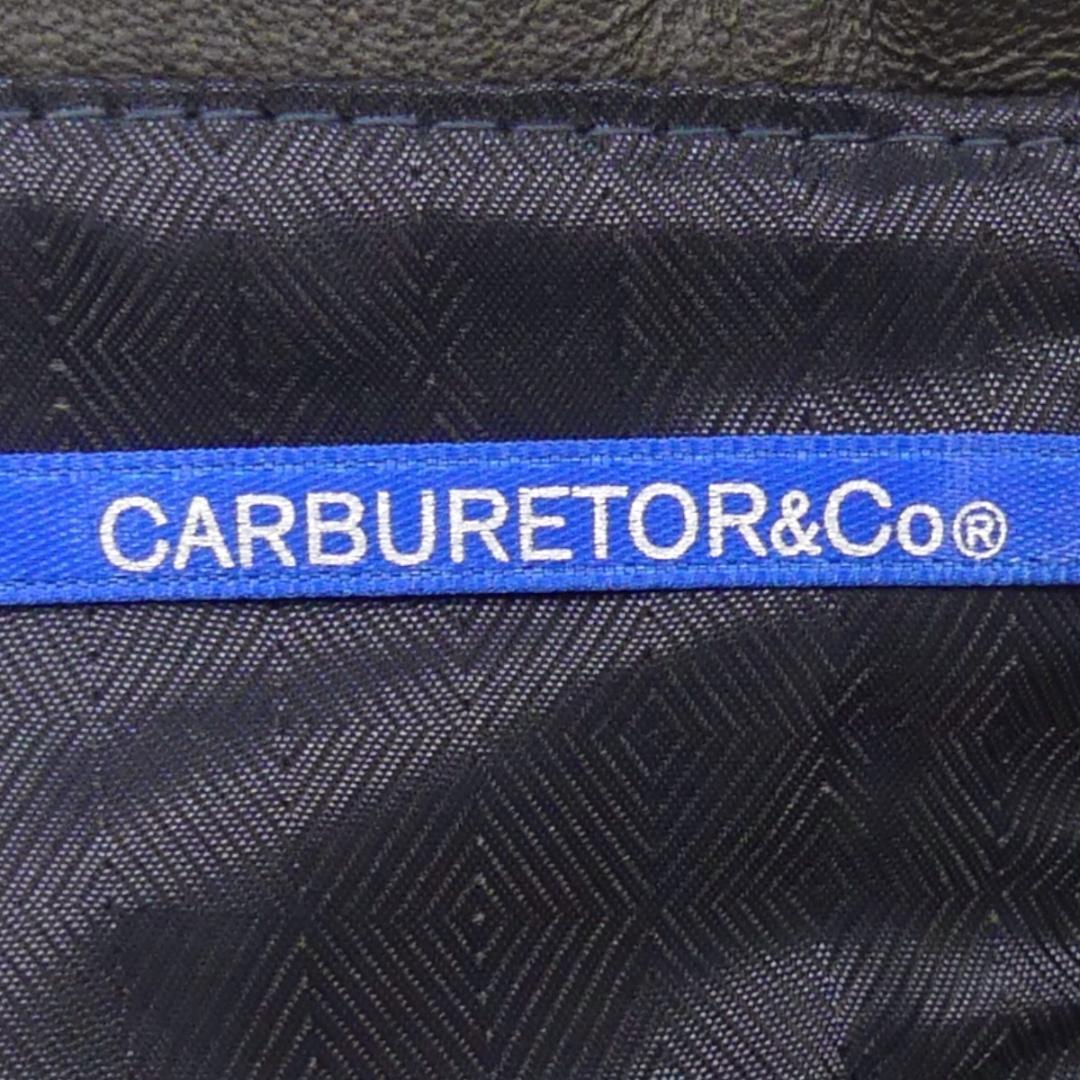 即決 日本製 CARBURETOR&Co メンズ Sレザーライダースジャケット 即決 日本製 CARBURETOR&Co メンズ Sレザーライダースジャケット