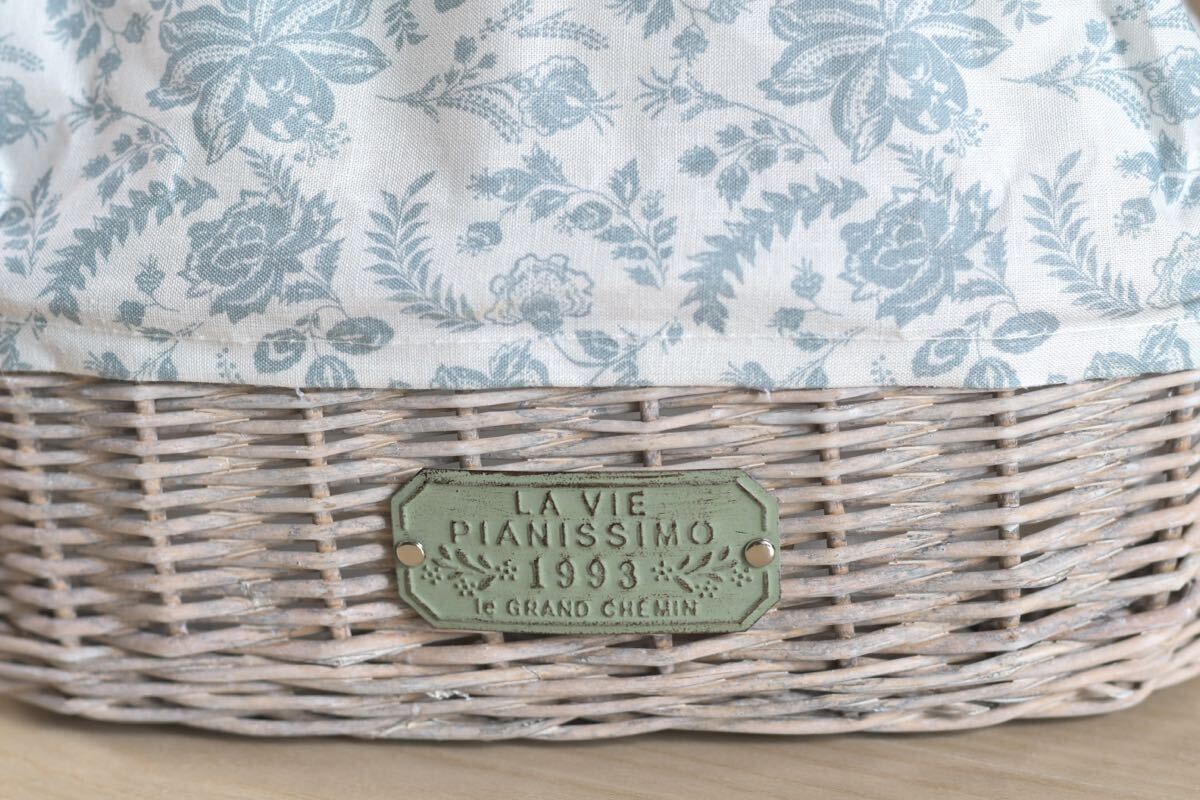 マニー　グランシュマン　バスケットバッグ　籠バッグ　アンティーク調　オーバル　ボタニカル　新品_画像2