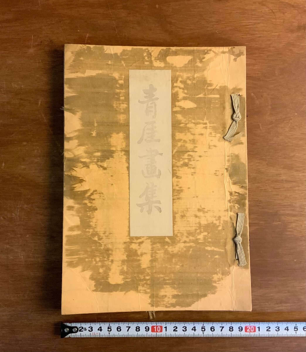 LL-8899 ■送料込■ 青厓画集 非売品 昭和9年 山下青厓 67画 作品集 渡辺小崋門人 静岡県出身 日本画家 本 古本 古書 戦前 レトロ /くJYら