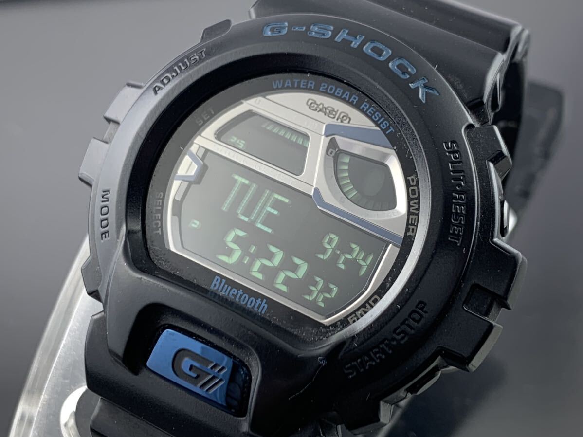 [A1379]Bluetooth 1円～☆メンズ腕時計 CASIO カシオ Gショック GB-6900AA ブルートゥースモデル 動作品