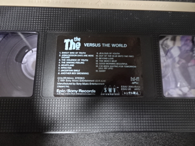 THE THE（ザ?ザ）「VERSUS THE WORLD」1991年日本盤VHS ESVU-85