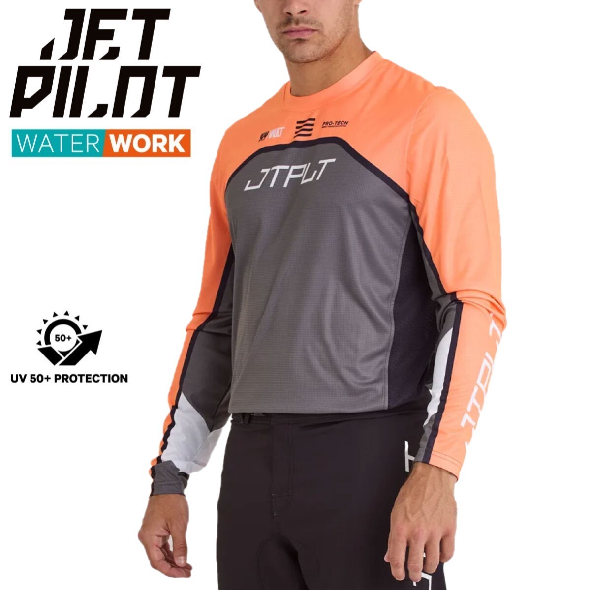 ジェットパイロット JETPILOT 2025 長袖 速乾 送料無料 RX モト ジャージ S24617 グレー 2XL MOTO モトクロス