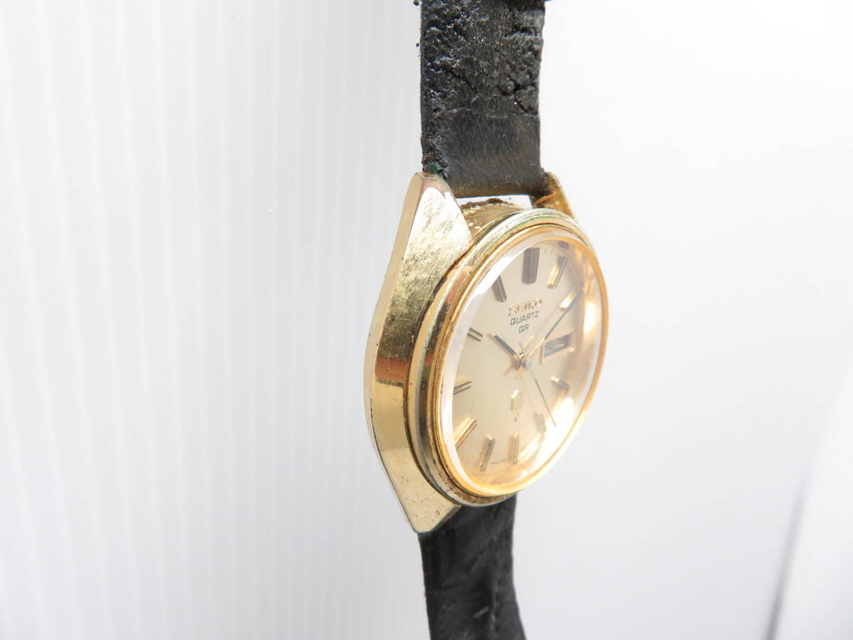 ジャンク品 SEIKO セイコー 3863-7000 QR/アナログ/ゴールド