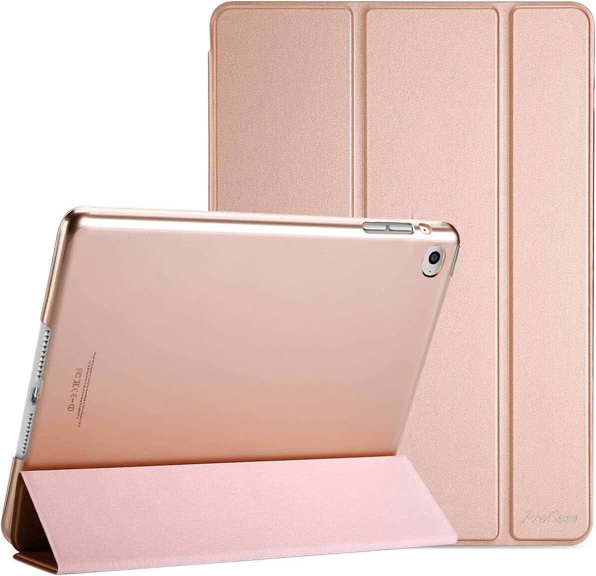 ProCase iPad Air 2(2014発売)ケース スマート 超スリム スタンド フォリオ保護ケース 半透明フロスト バックカバー
