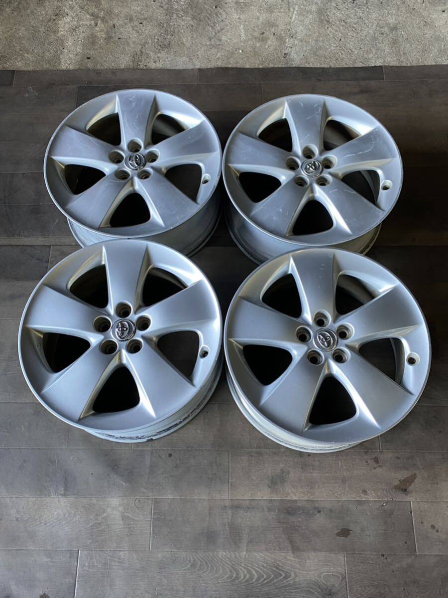 トヨタ プリウス ZVW30 Sツーリング 純正 17 7J 50 PCD100 5H ハブ径54mm 4本セット