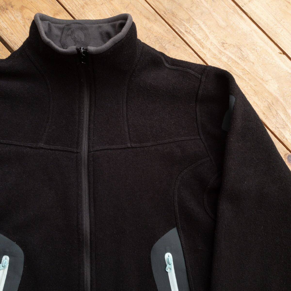 USA古着 アークテリクス ARC‘TERYX フリースジャケット レディース Sサイズ ブラック キャンプ 登山 アウター カジュアル J3464