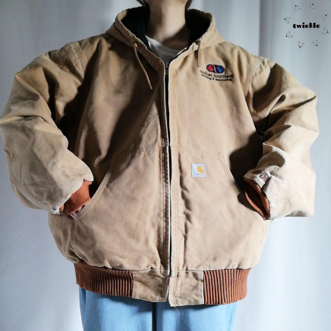 古着 90s~00s Carhartt カーハート 企業ロゴ刺繍 ダック 古着 90s~00s Carhartt カーハート 企業ロゴ刺繍 ダック