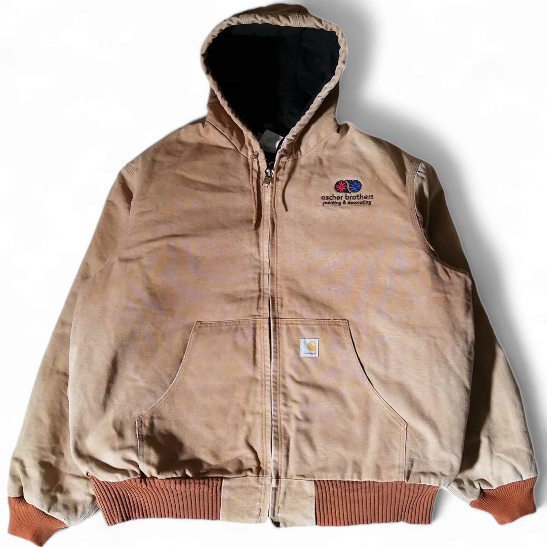 古着 90s~00s Carhartt カーハート 企業ロゴ刺繍 ダック 古着 90s~00s Carhartt カーハート 企業ロゴ刺繍 ダック