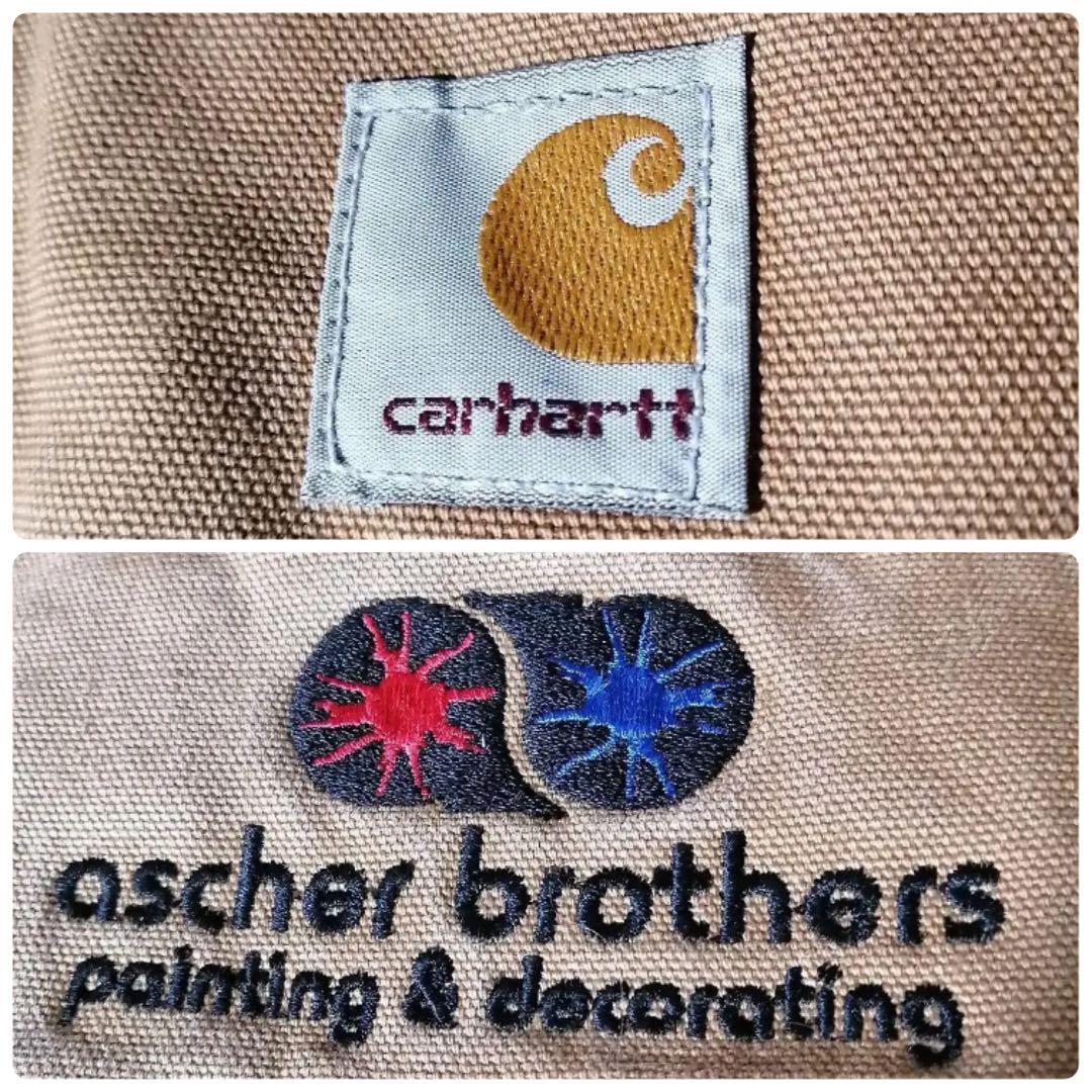 古着 90s~00s Carhartt カーハート 企業ロゴ刺繍 ダック 古着 90s~00s Carhartt カーハート 企業ロゴ刺繍 ダック