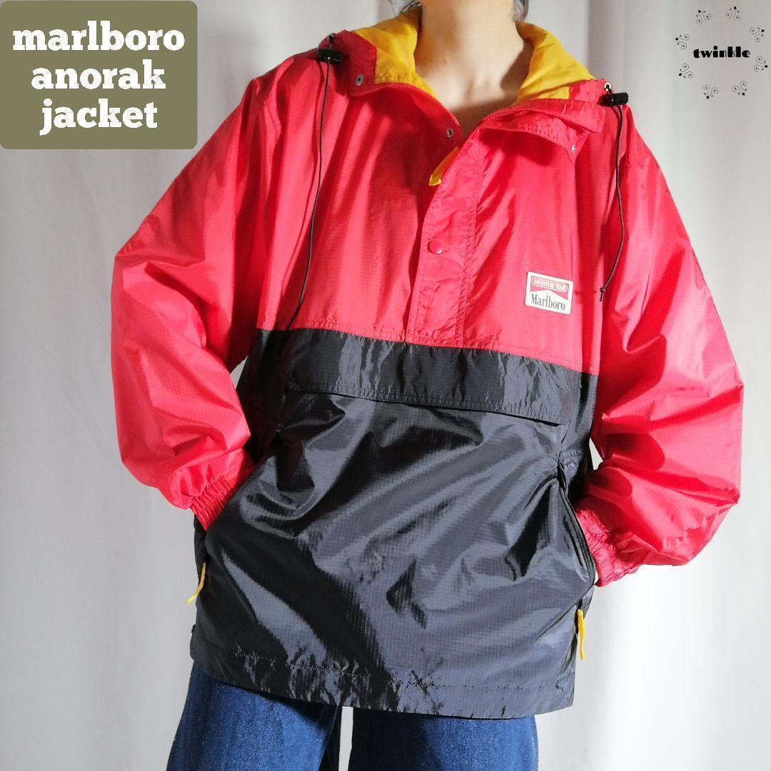 Marlboro 90s マルボロ アノラック パーカー ナイロン Marlboro 90s マルボロ アノラック パーカー ナイロン