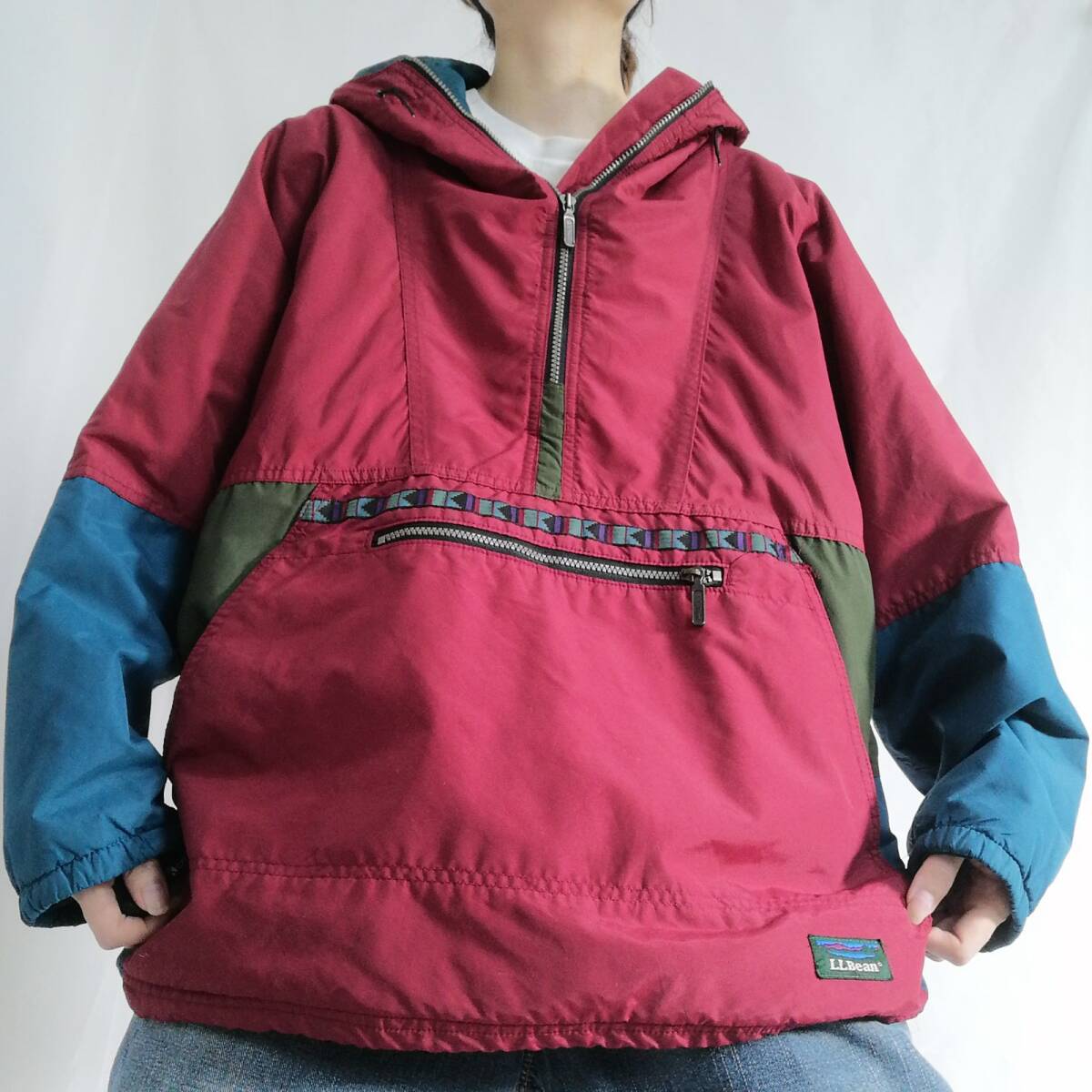 古着 80年代 USA製 L L bean エルエルビーン アノラックパーカー 古着 80年代 USA製 L L bean エルエルビーン アノラックパーカー