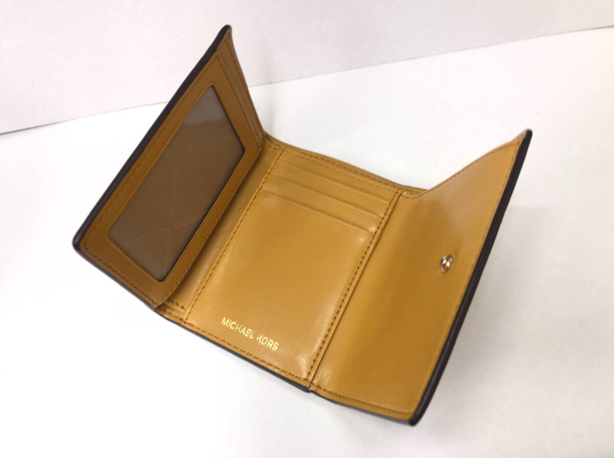 MICHAEL KORS マイケルコース 三つ折り財布 オレンジ 24091602 MICHAEL KORS マイケルコース 三つ折り財布 オレンジ 24091602