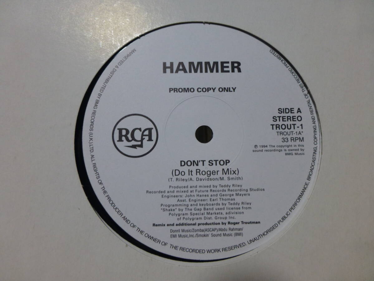 do it roger mix mc hammer/don't stop  remix(ラップ、ヒップホップ)｜売買されたオークション情報、yahooの商品情報をアーカイブ公開 - オークファン ラップ、ヒップホップ