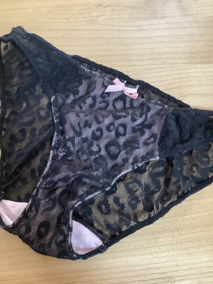 サンプル 豹柄see-through ブラック 女子高生 ショーツ 難あり サンプル 豹柄see-through ブラック 女子高生 ショーツ 難あり