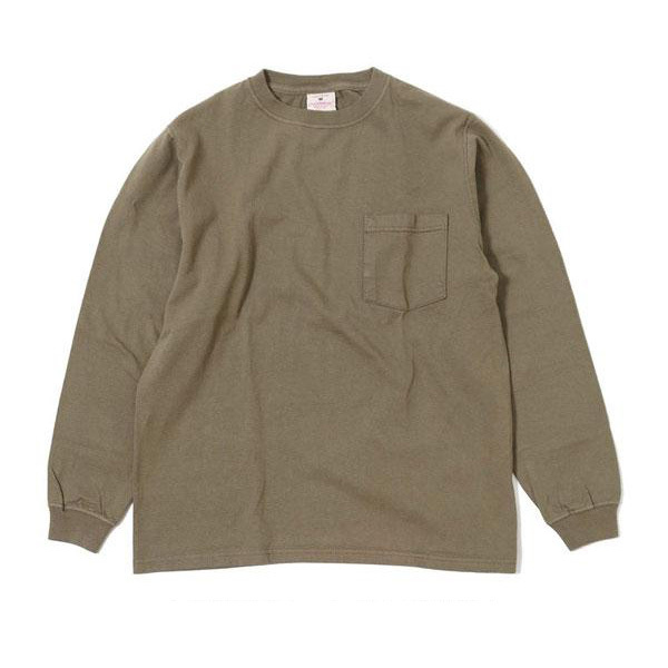 XLサイズ フォーンブラウン グッドウェア tシャツ ロング GOOD WEAR L/S POCKET TEE ヘビーウェイトTEE MADE IN U.S.A