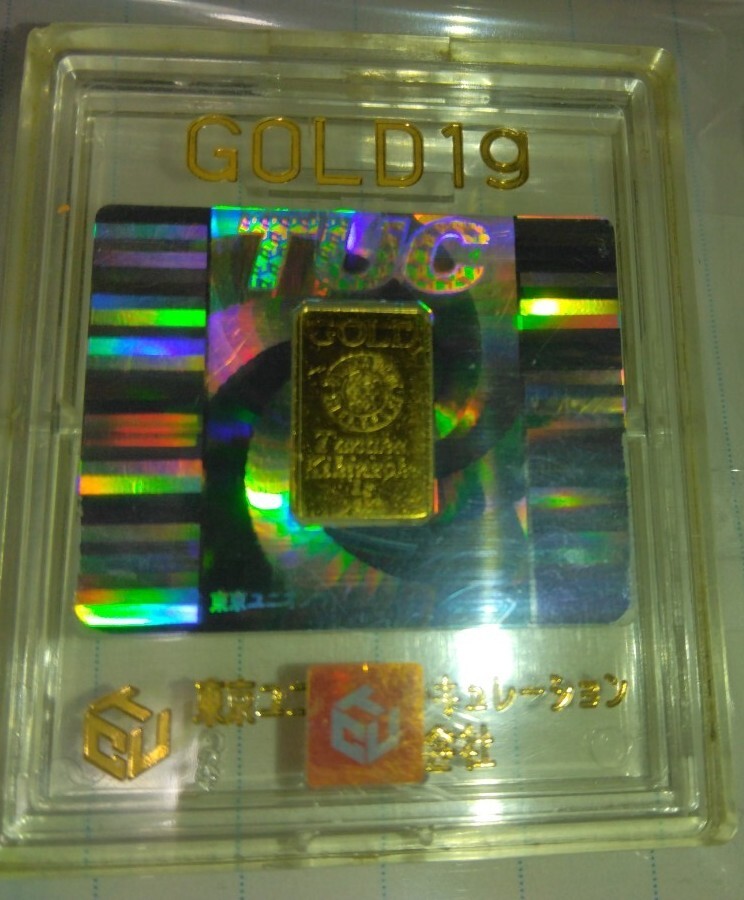 田中貴金属 特殊景品 GOLD ケース入り 東京ユニオンサーキュレーション金1g