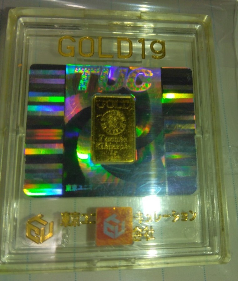 田中貴金属 純金 東京ユニオンサーキュレーション 特殊景品 GOLD ケース入り ゴールド金1g TUC