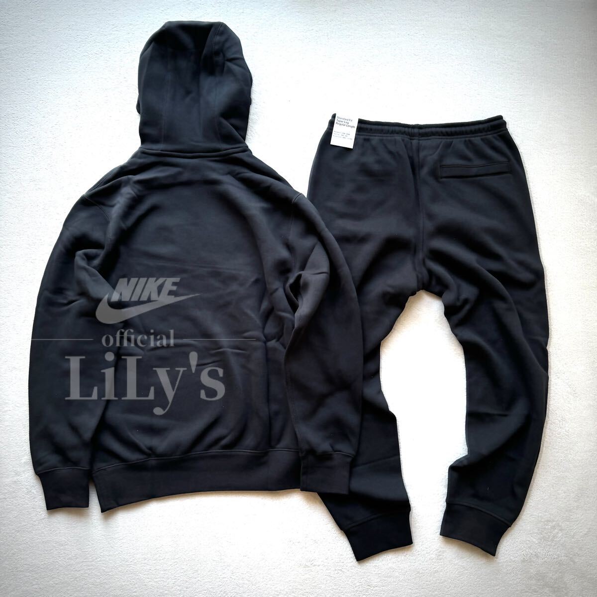 新品未使用 NIKE上下セットアップ XLサイズ 黒 ブラック ナイキ ロゴボア プルオーバーパーカー ジョガーパンツ スウェット 新品未使用 NIKE上下セットアップ XLサイズ 黒 ブラック ナイキ ロゴボア プルオーバーパーカー ジョガーパンツ スウェット