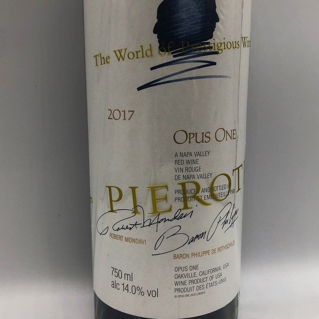 オーパス ワン OPUS ONE 2017年 750ml 14% アメリカ カリフォルニア 赤 