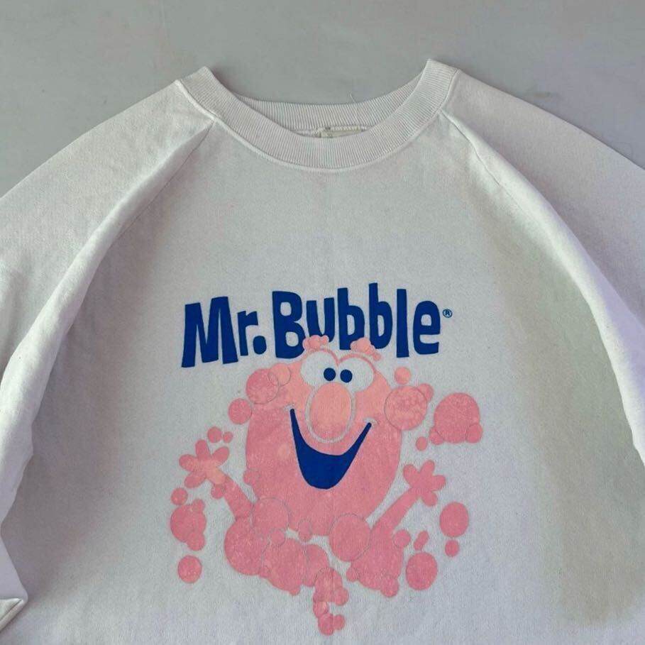 美品 両面プリント マスコットキャラクター 80's フルーツオブザルーム fruits of the loom ビンテージ スウェット VINTAGE アメリカ製 