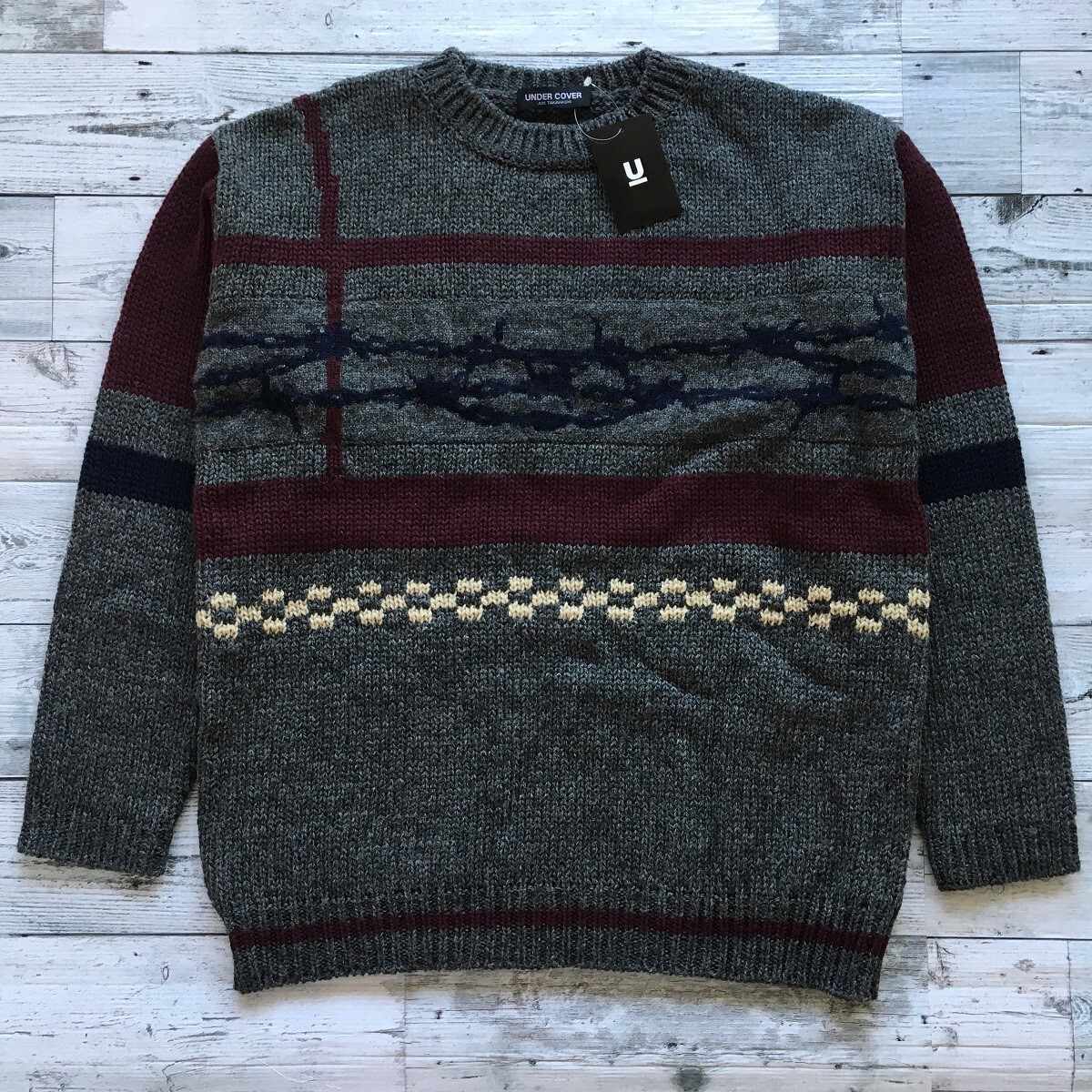 初期アンダーカバー/極上品】'96年製 UNDERCOVER 有刺鉄線ニット 初期アンダーカバー/極上品】'96年製 UNDERCOVER 有刺鉄線ニット