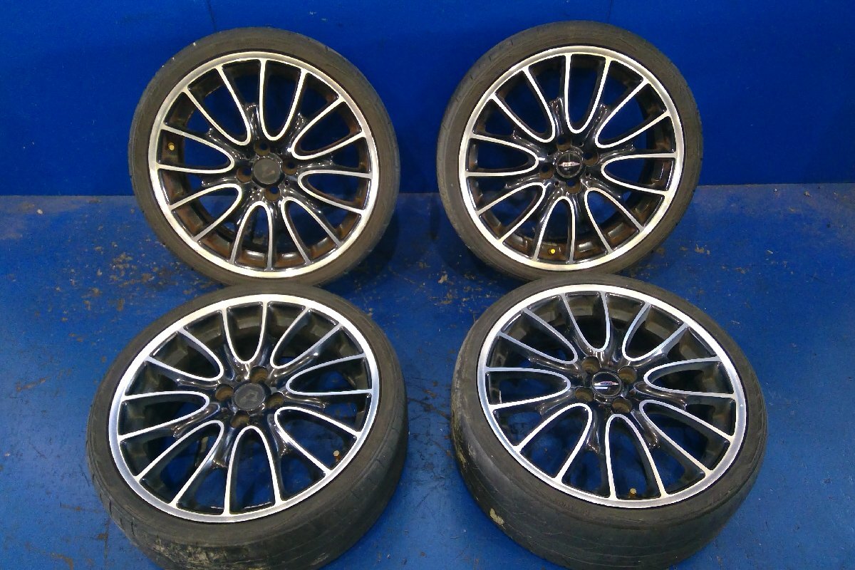 (H)MINI クラブマン 純正 JCW 18インチ アルミ ホイール 7J +52 PCD100・タイヤ 215/35R18 4本セット クロススポーク R113 [2403364]