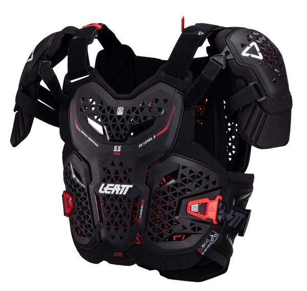 S/Mサイズ プロテクター LEATT 5.5 PRO EVO チェスト ブラック (ネックブレース対応）モトクロス 正規(guī)輸入品 WESTWOODMX 2025