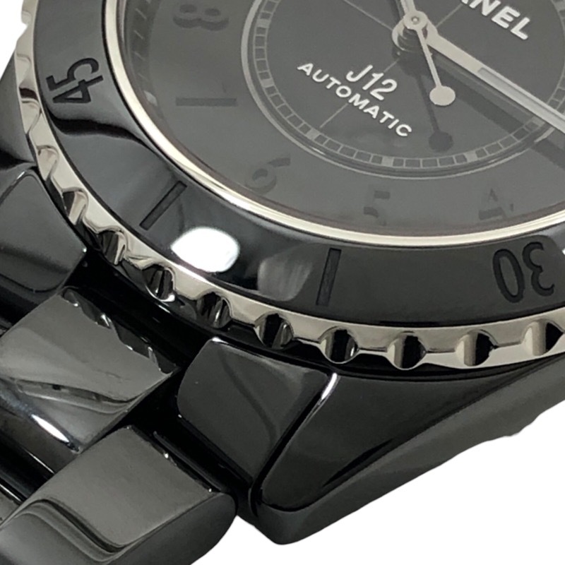  Chanel CHANEL J12 Phantom kyali bar 12.1 H6185 black ceramic wristwatch men's used 