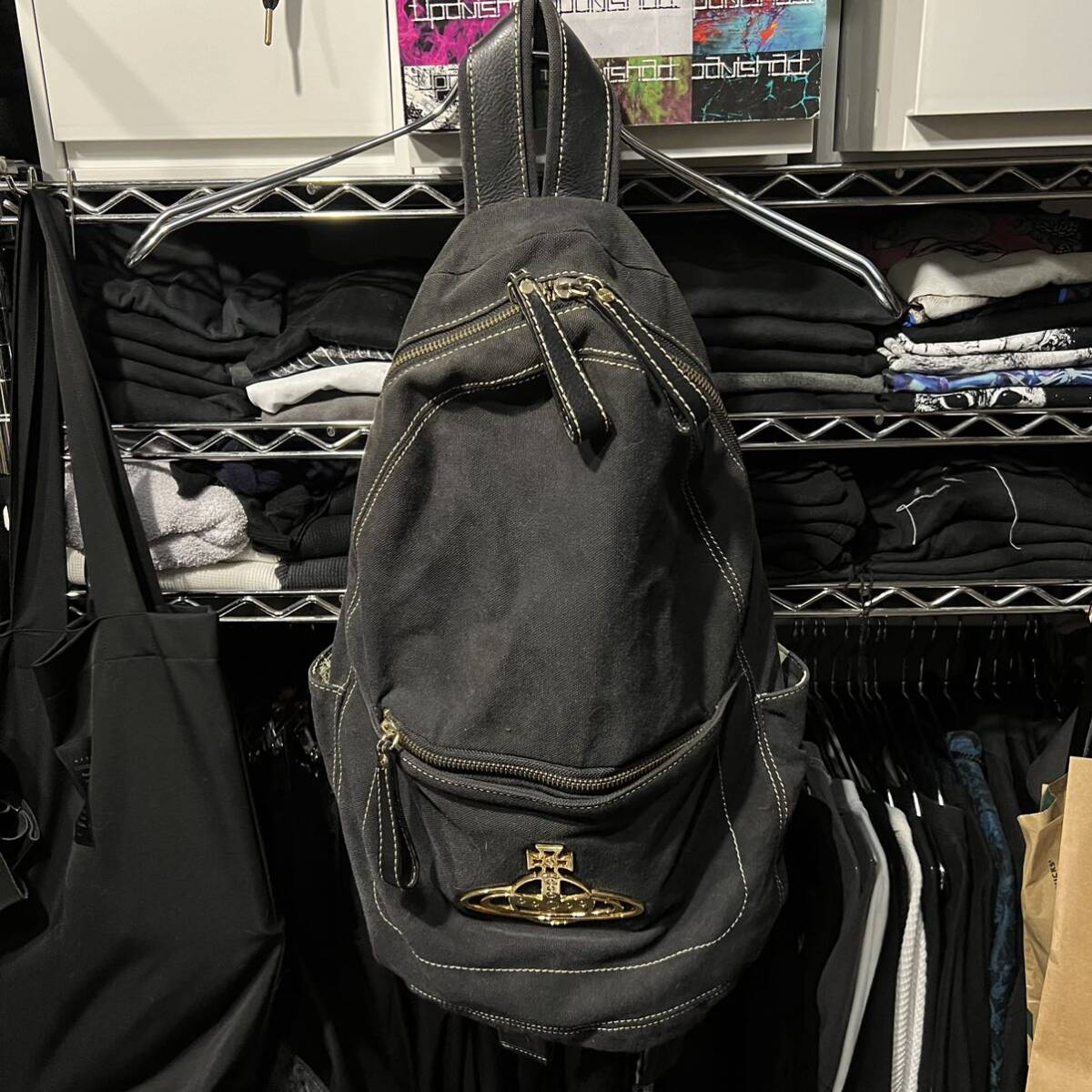 vivienne westwood キャンバス EDGWARE オーブ リュック