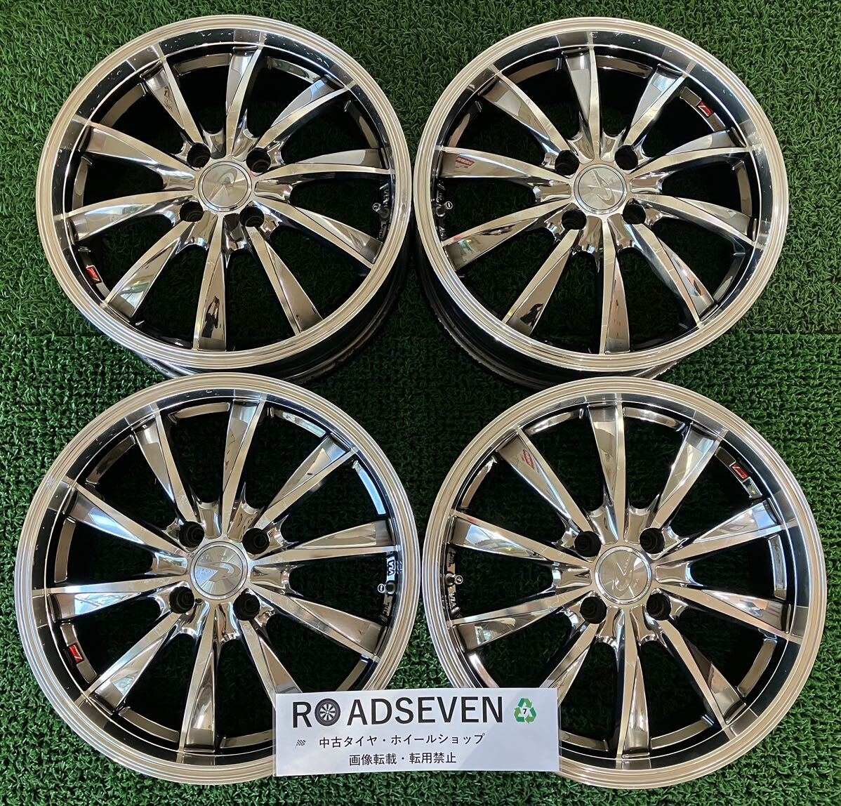 ★Weds LEONIS ウェッズ レオニス 16インチ 16×6J +45 PCD100 4H ハブ径:約65mm 4本Set アルミホイール 中古 ★剥がれ有 ★送料無料