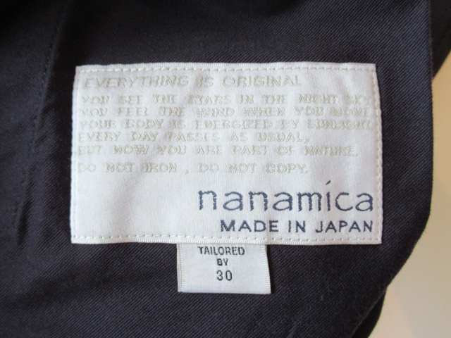 2024aw nanamica Double Pleat Chino Pants サイズ30 ネイビー 2024aw nanamica Double Pleat Chino Pants サイズ30 ネイビー