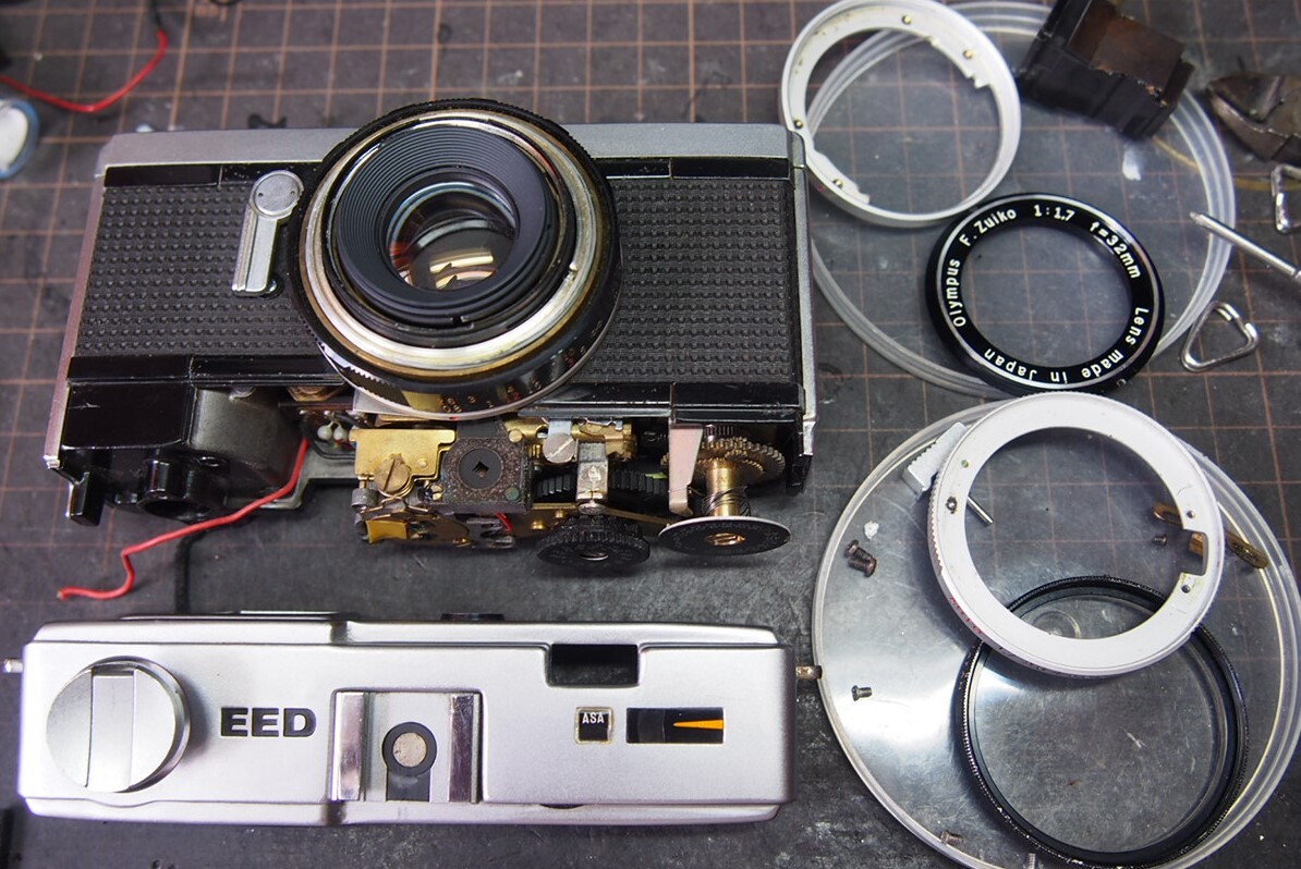 【分解整備済】オリンパスペンEEDモルト張替済•代替電池•その他付属品付 分解整備済】オリンパスペンEED モルト張替済 代替電池